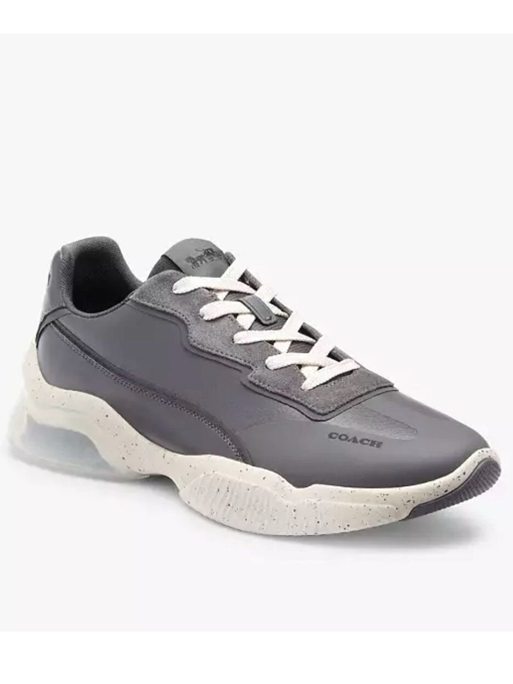 COACH MENS CITYSOLE RUNNER INDUSTRIAL GREY TRAINERS ATHLETIC SNEAKERS NEW! Sz12D - Picture 1 of 15